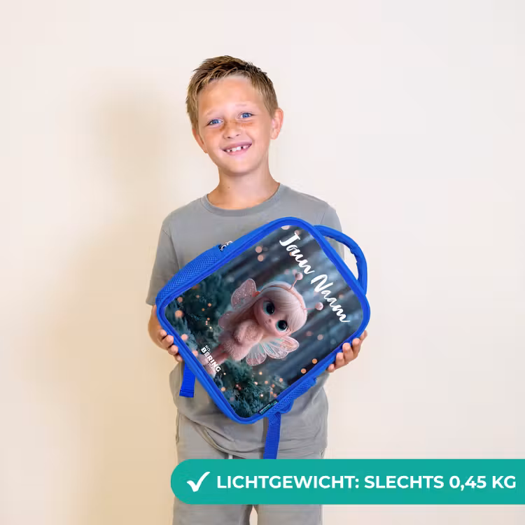 Kinderrugzak met naam - Blauw - Fairy - Bos - Glitters — 2