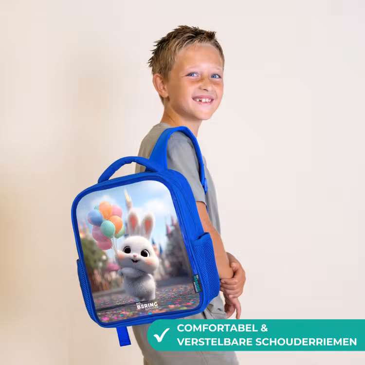 Kinderrugzak - Blauw - Konijn - Ballonnen — 4