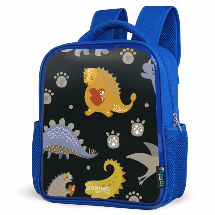 Kinderrugzak - Blauw - Liefdevolle dinosaurus — 7