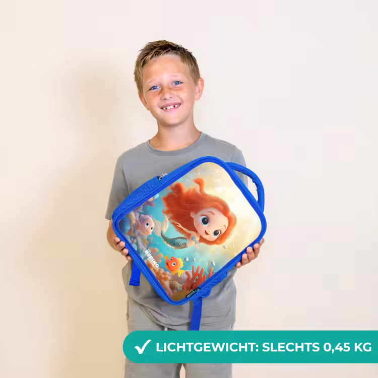 Kinderrugzak - Blauw - Zeemeermin - Vissen - Koraal — 2