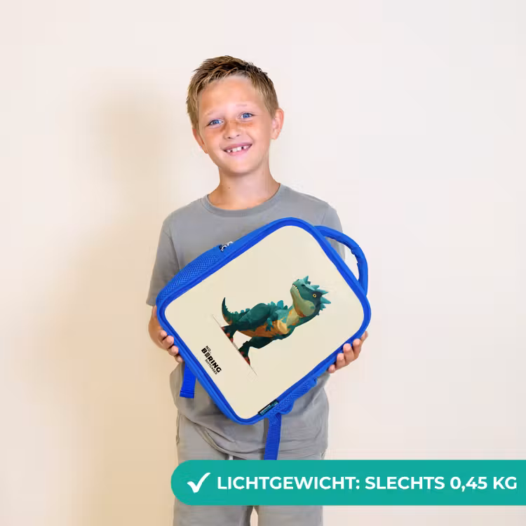 Kinderrugzak - Blauw - Dino - Dier - Groen — 2
