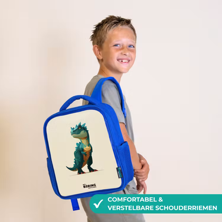 Kinderrugzak - Blauw - Dino - Dier - Groen — 4