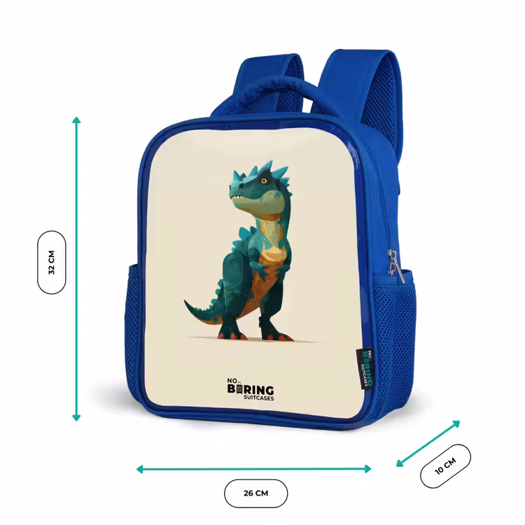 Kinderrugzak - Blauw - Dino - Dier - Groen — 5