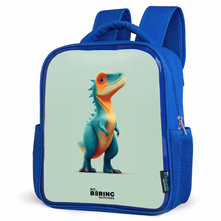 Kinderrugzak - Blauw - Dino - Dier - Groen - Oranje — 7