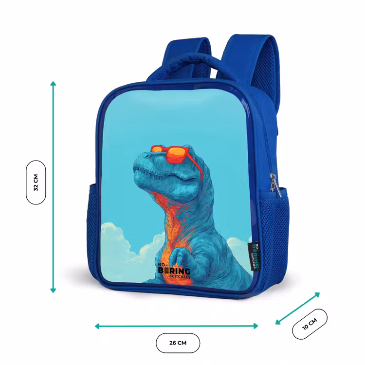 Kinderrugzak - Blauw - Dino - Zonnebril - Blauw — 5