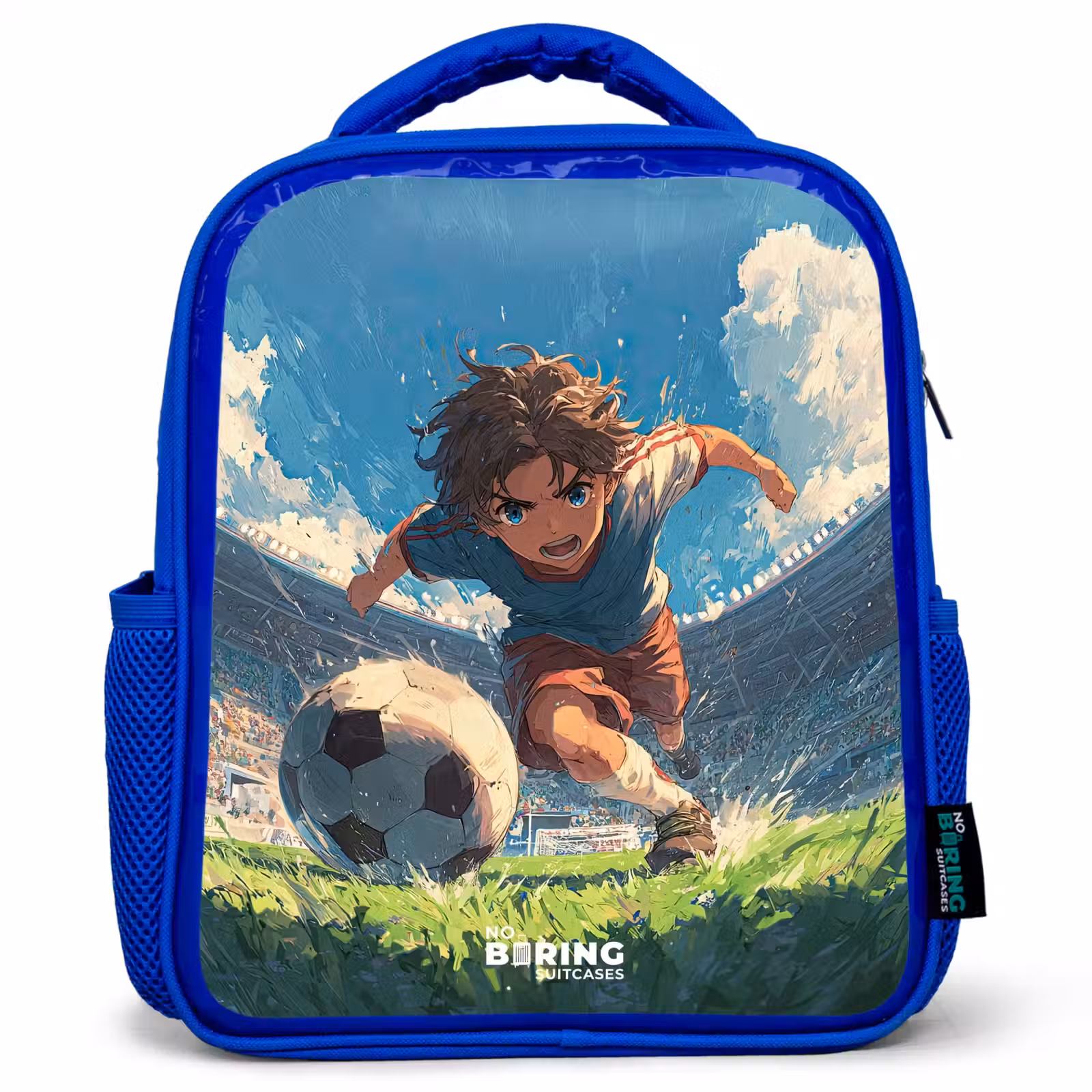 Kinderrugzak - Blauw - Stadion - Voetbal - Jongen — 1