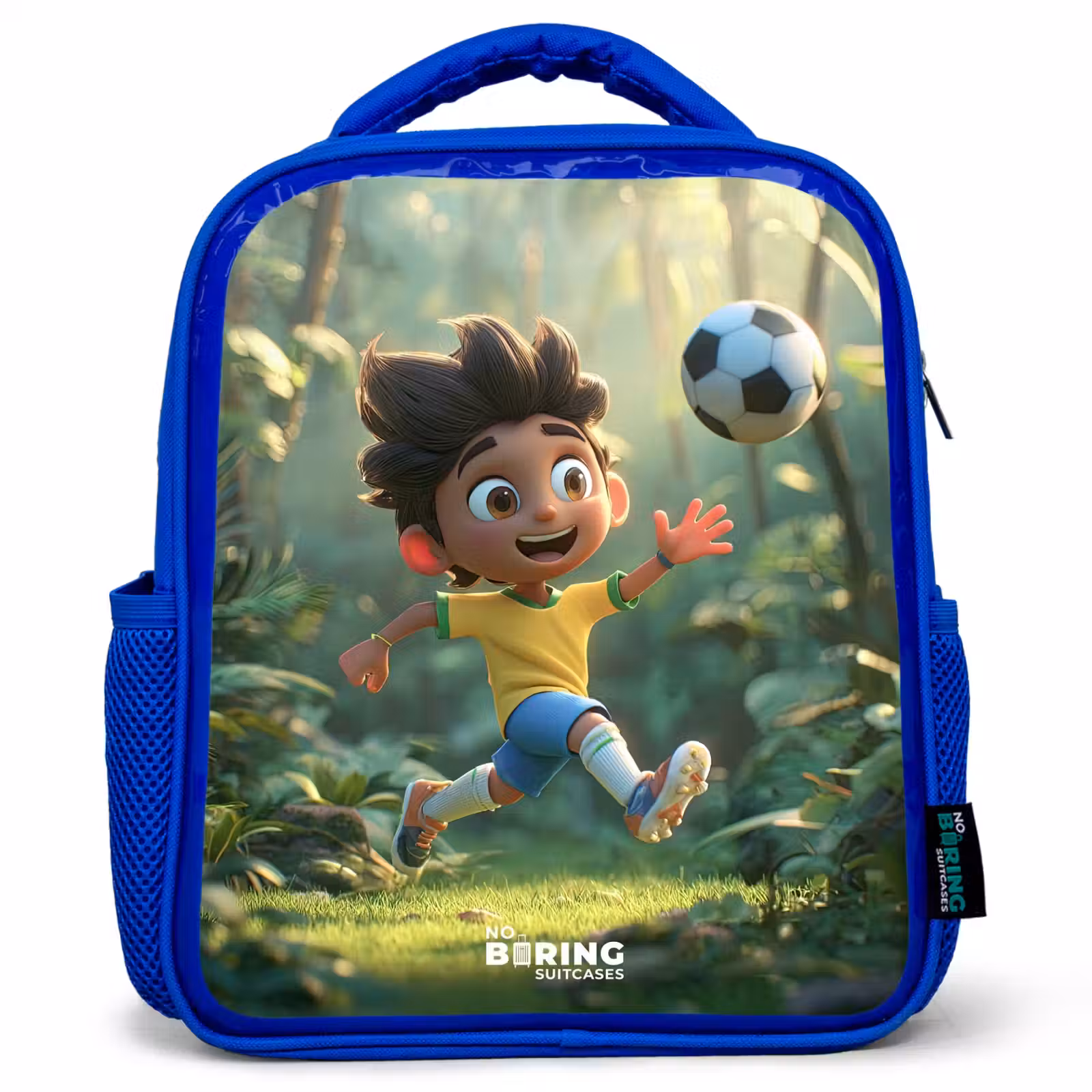Kinderrugzak - Blauw - Voetbal - Jongen - Bos — 1