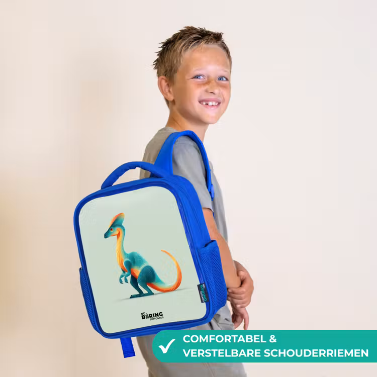 Kinderrugzak - Blauw - Dino - Blauw - Dier — 4