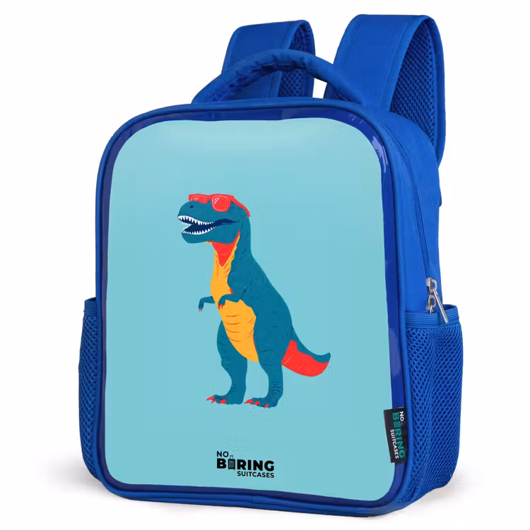 Kinderrugzak - Blauw - Dino - Dier - Zonnebril — 7