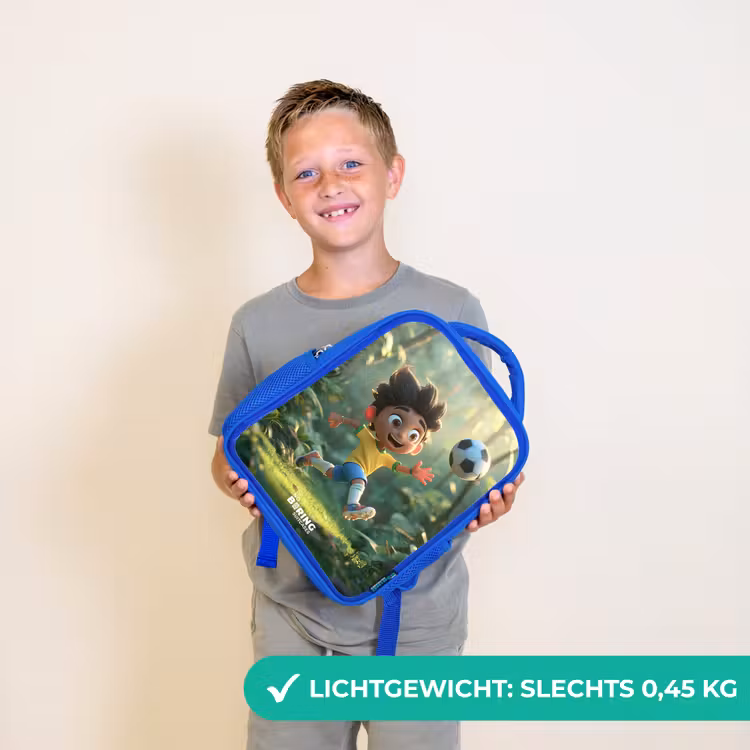 Kinderrugzak - Blauw - Voetbal - Jongen - Bos — 2
