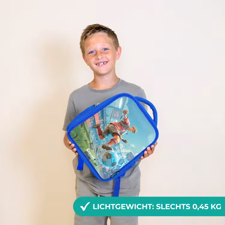 Kinderrugzak - Blauw - Voetbal - Jongen - Stadion - Elektrisch — 2