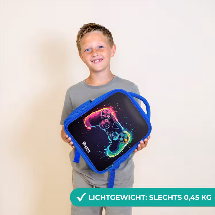 Kinderrugzak - Blauw - Game - Controller - Kleurrijk — 2