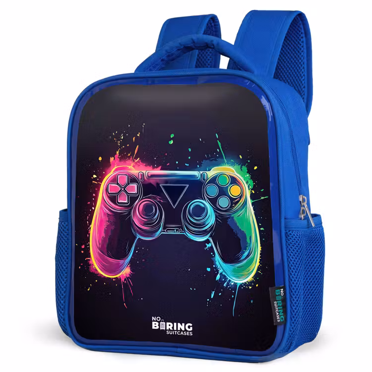 Kinderrugzak - Blauw - Game - Controller - Kleurrijk — 7