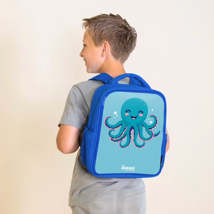 Kinderrugzak - Blauw - Octopus - Water - Blauw — 3