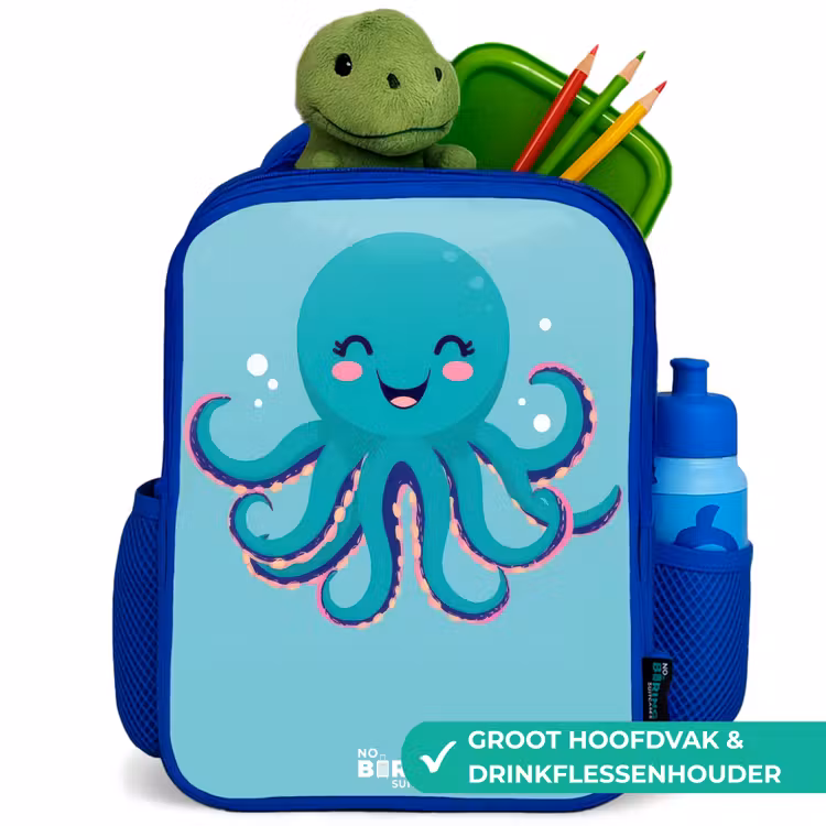 Kinderrugzak - Blauw - Octopus - Water - Blauw — 6