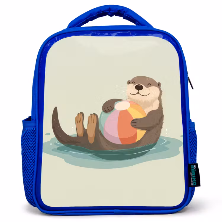 Kinderrugzak - Blauw - Otter - Strandbal - Kleurrijk — 1