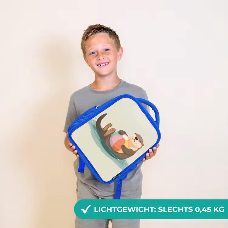 Kinderrugzak - Blauw - Otter - Strandbal - Kleurrijk — 2