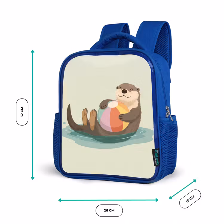 Kinderrugzak - Blauw - Otter - Strandbal - Kleurrijk — 5