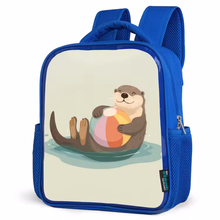 Kinderrugzak - Blauw - Otter - Strandbal - Kleurrijk — 7