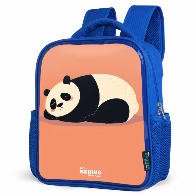 Kinderrugzak - Blauw - Panda - Slapen - Oranje — 7