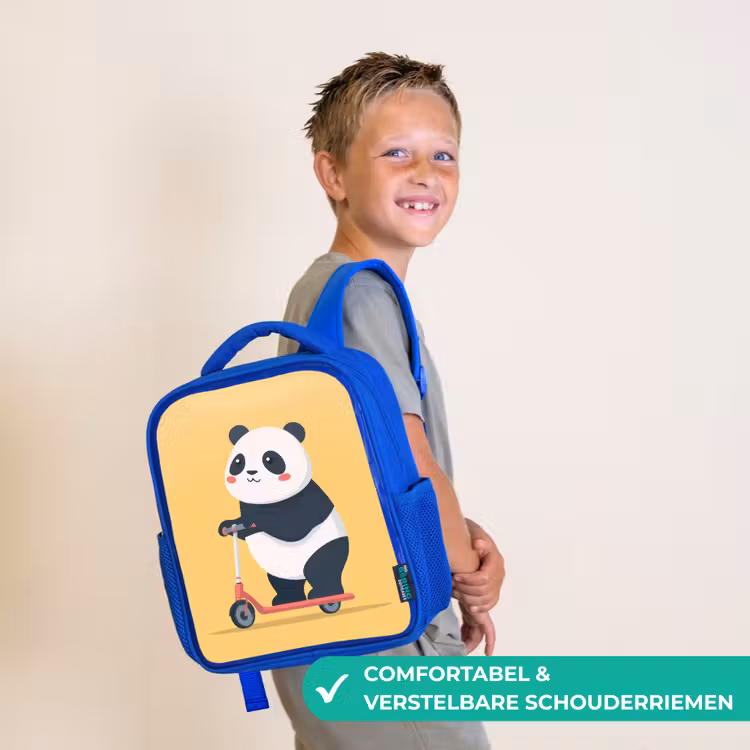 Kinderrugzak - Blauw - Panda - Step - Geel — 4