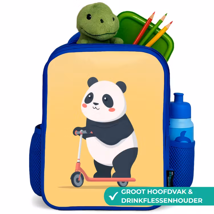 Kinderrugzak - Blauw - Panda - Step - Geel — 6