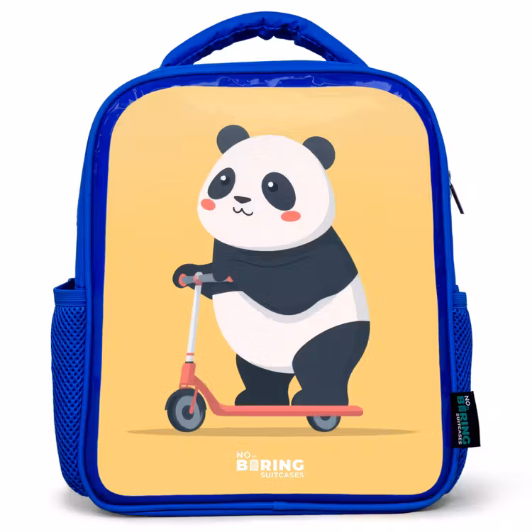 Kinderrugzak - Blauw - Panda - Step - Geel — 1