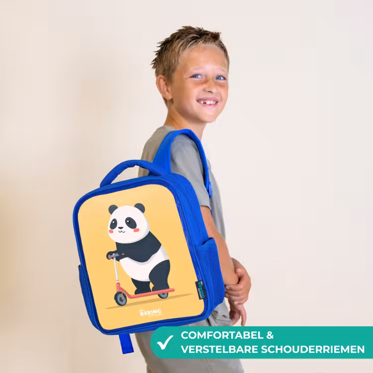 Kinderrugzak - Blauw - Panda - Step - Geel — 4
