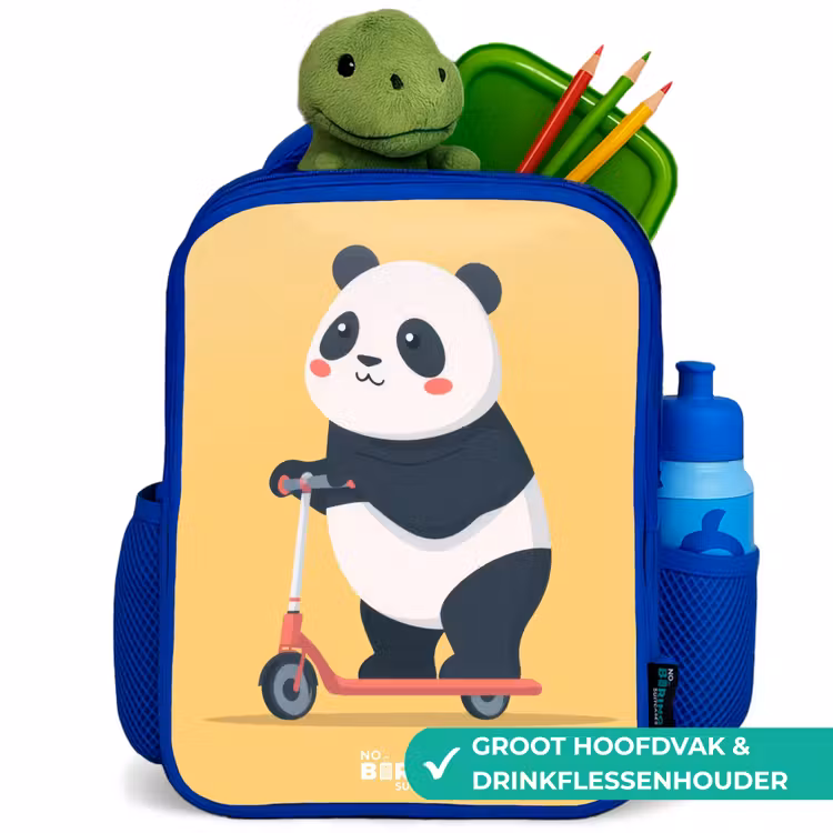 Kinderrugzak - Blauw - Panda - Step - Geel — 6