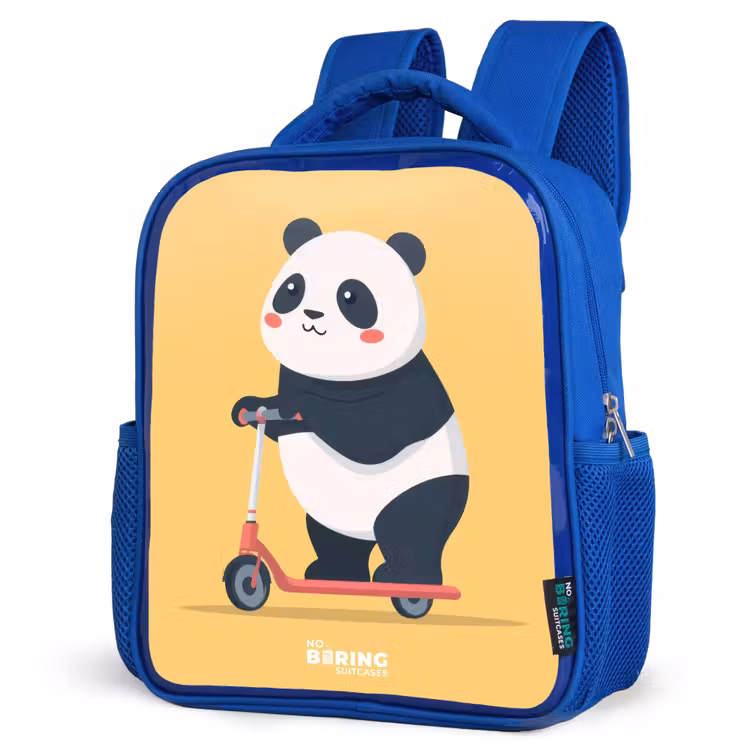 Kinderrugzak - Blauw - Panda - Step - Geel — 7