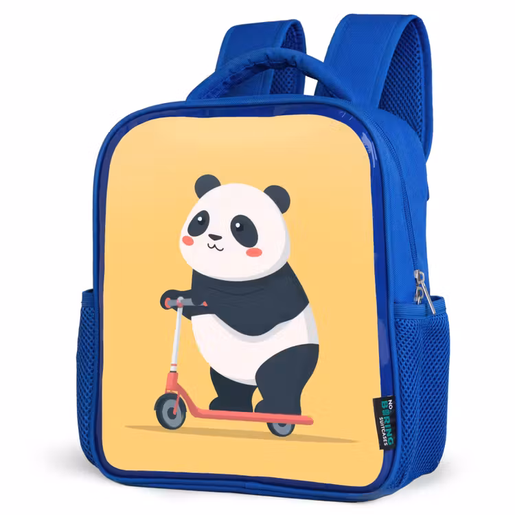 Kinderrugzak - Blauw - Panda - Step - Geel — 7