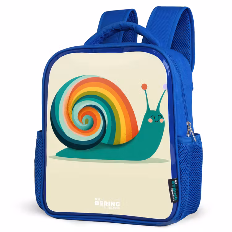 Kinderrugzak - Blauw - Slak - Regenboog - Kleurrijk — 7