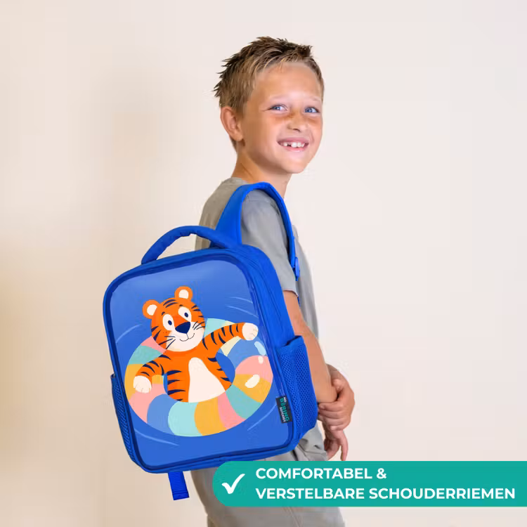Kinderrugzak - Blauw - Tijger - Zwemband - Water — 4