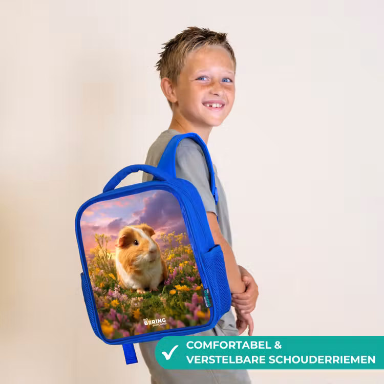 Kinderrugzak - Blauw - Cavia - Natuur - Dier — 4