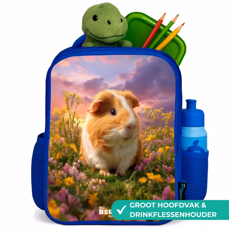 Kinderrugzak - Blauw - Cavia - Natuur - Dier — 6