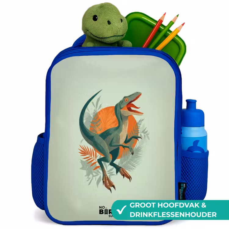 Kinderrugzak - Blauw - Dier - Dino - Natuur — 6