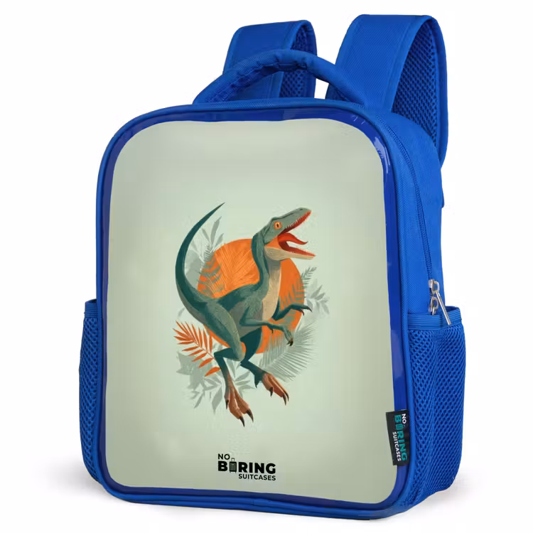 Kinderrugzak - Blauw - Dier - Dino - Natuur — 7