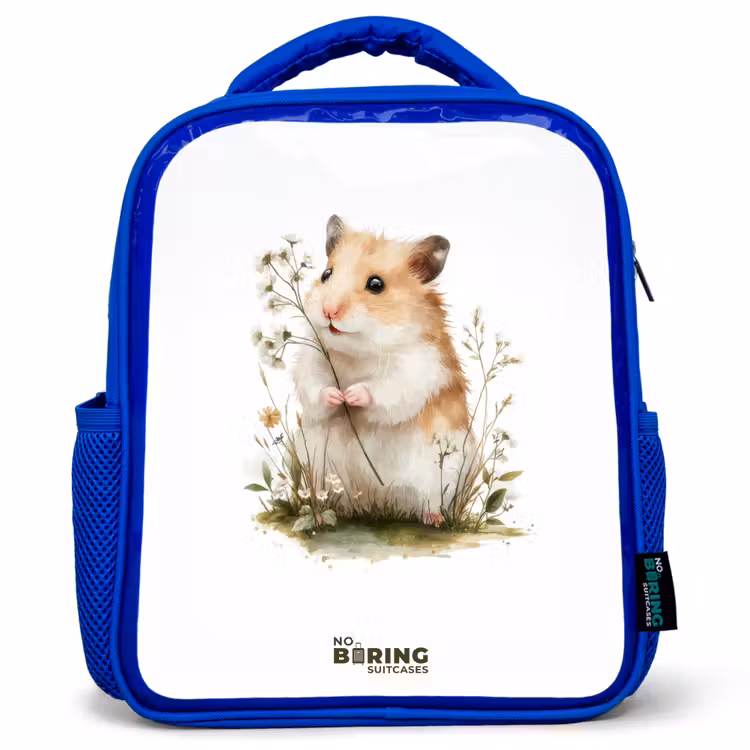 Kinderrugzak - Blauw - Dier - Natuur - Hamster — 1