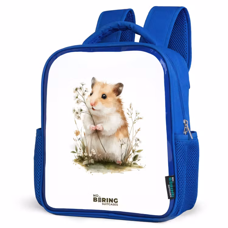 Kinderrugzak - Blauw - Dier - Natuur - Hamster — 7