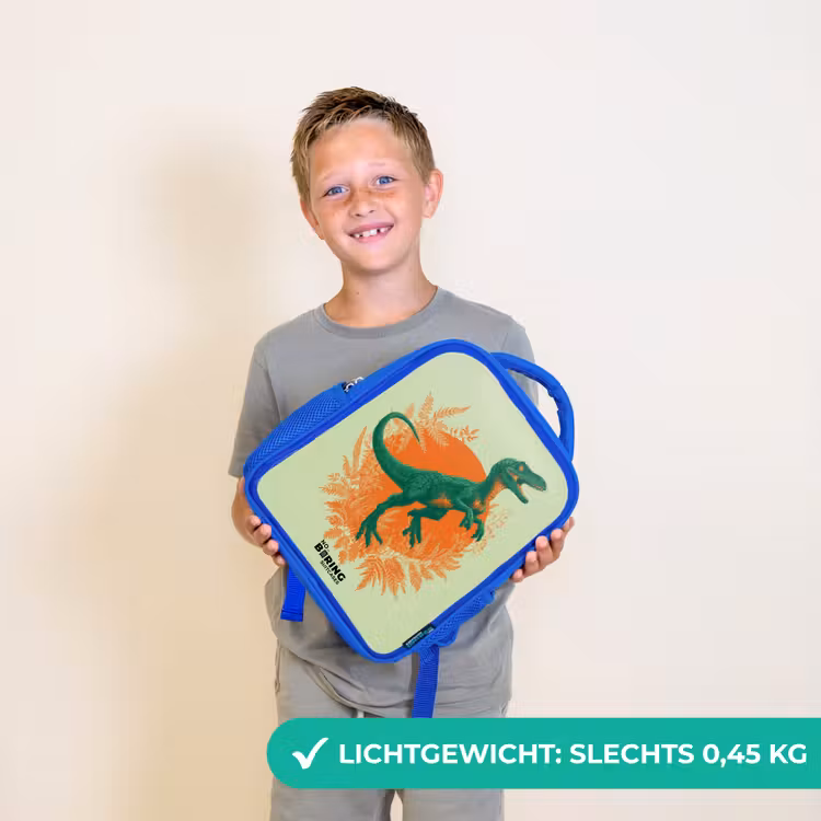 Kinderrugzak - Blauw - Dino - Natuur - Groen — 2