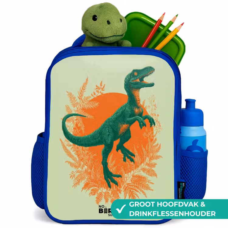 Kinderrugzak - Blauw - Dino - Natuur - Groen — 6