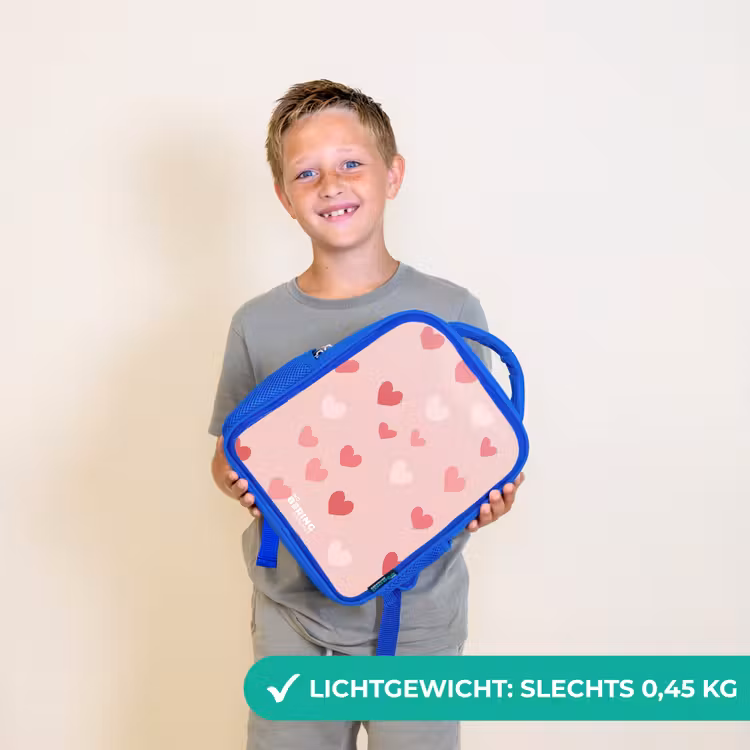Kinderrugzak - Blauw - Hartjes — 2