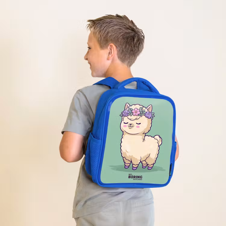 Kinderrugzak - Blauw - Kawai - Alpaca - Groen — 3