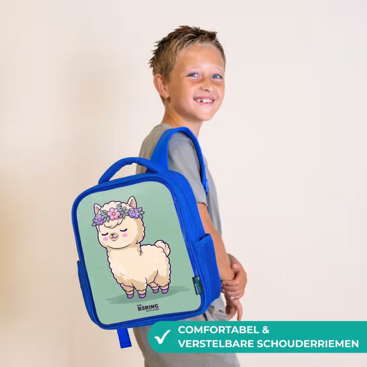 Kinderrugzak - Blauw - Kawai - Alpaca - Groen — 4