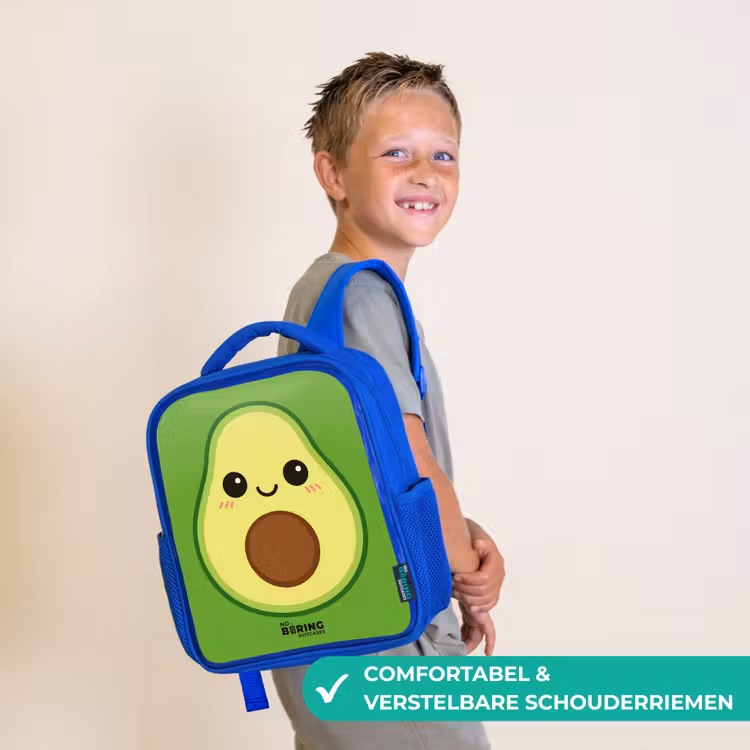 Kinderrugzak - Blauw - Kawai - Avocado - Groen — 4