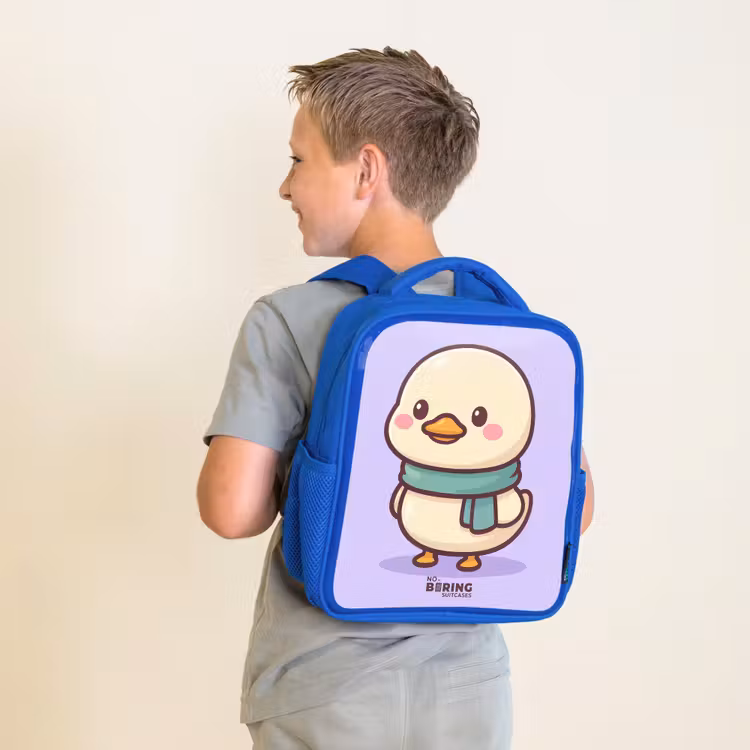 Kinderrugzak - Blauw - Kawai - Eend - Sjaal — 3