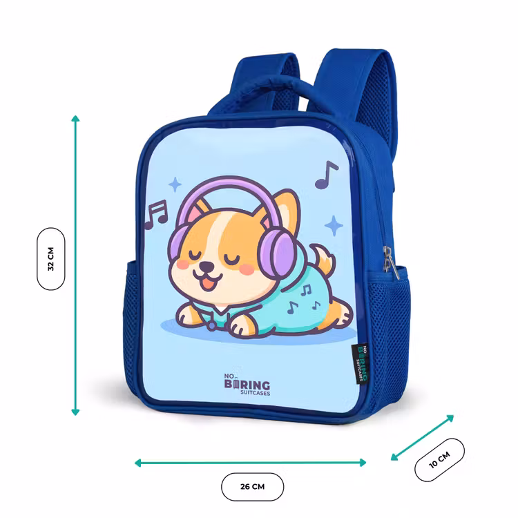 Kinderrugzak - Blauw - Kawai - Hond - Muziek — 5