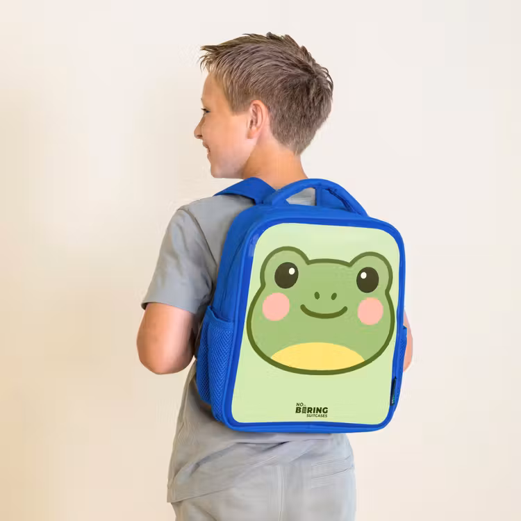 Kinderrugzak - Blauw - Kawai - Kikker - Groen — 3