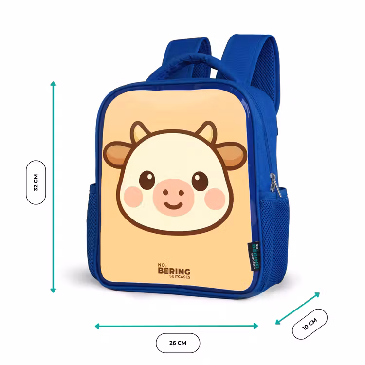 Kinderrugzak - Blauw - Kawai - Koe - Bruin — 5