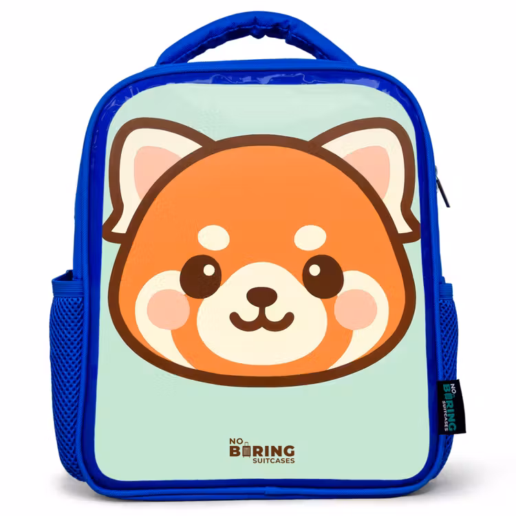 Kinderrugzak - Blauw - Kawai - Rode panda - Groen — 1